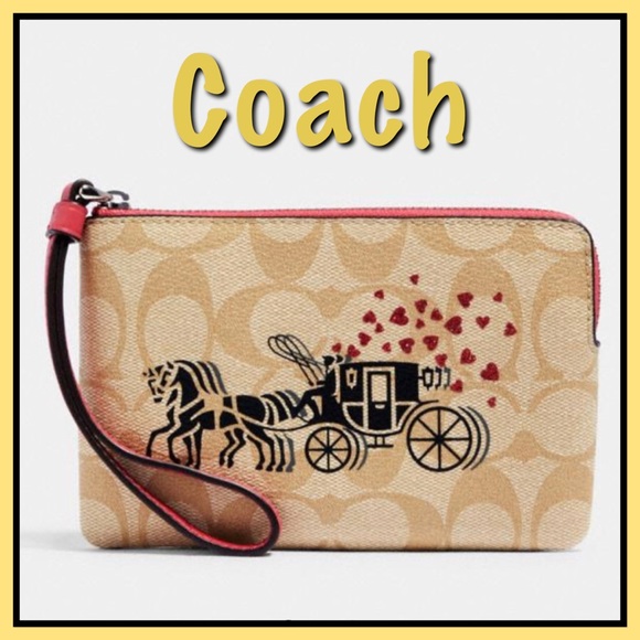 Coach Handbags - Coach Corner Zip Wristlet